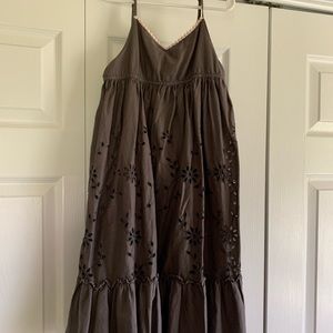 Girls Gap eyelet spaghetti strap dress